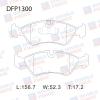 DOUBLE FORCE DFP1300 Колодки тормозные дисковые
