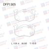 DOUBLE FORCE DFP1305 Колодки тормозные дисковые Double Force