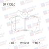 DOUBLE FORCE DFP1330 Колодки тормозные дисковые Double Force