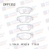 DOUBLE FORCE DFP1352 Колодки тормозные дисковые