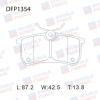 DOUBLE FORCE DFP1354 Колодки тормозные дисковые Double Force