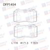 DOUBLE FORCE DFP1454 Колодки тормозные дисковые Double Force