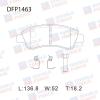 DOUBLE FORCE DFP1463 Колодки тормозные дисковые Double Force