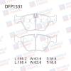 DOUBLE FORCE DFP1531 Колодки тормозные дисковые передние Double Force