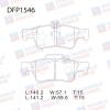 DOUBLE FORCE DFP1546 Колодки тормозные дисковые Double Force