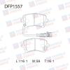 DOUBLE FORCE DFP1557 Колодки тормозные дисковые