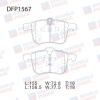 DOUBLE FORCE DFP1567 Колодки тормозные дисковые Double Force