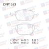 DOUBLE FORCE DFP1583 Колодки тормозные дисковые Double Force