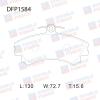 DOUBLE FORCE DFP1584 Колодки тормозные дисковые