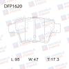 DOUBLE FORCE DFP1620 Колодки тормозные дисковые