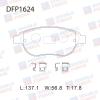 DOUBLE FORCE DFP1624 Колодки тормозные дисковые