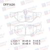 DOUBLE FORCE DFP1626 Колодки тормозные дисковые Double Force