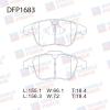 DOUBLE FORCE DFP1683 Колодки тормозные дисковые Double Force