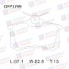 DOUBLE FORCE DFP1799 Колодки тормозные дисковые