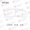 DOUBLE FORCE DFP265 Колодки тормозные дисковые