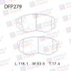 DOUBLE FORCE DFP279 Колодки тормозные дисковые передние Double Force