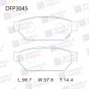 DOUBLE FORCE DFP3045 Колодки тормозные дисковые Double Force