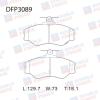 DOUBLE FORCE DFP3089 Колодки тормозные дисковые Double Force
