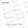 DOUBLE FORCE DFP3090 Колодки тормозные дисковые Double Force