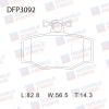 DOUBLE FORCE DFP3092 Колодки тормозные дисковые
