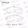 DOUBLE FORCE DFP3124 Колодки тормозные дисковые