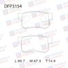 DOUBLE FORCE DFP3154 Колодки тормозные дисковые Double Force