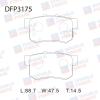 DOUBLE FORCE DFP3175 Колодки тормозные дисковые