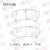 DOUBLE FORCE DFP3180 Колодки тормозные дисковые Double Force