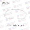 DOUBLE FORCE DFP3193 Колодки тормозные дисковые Double Force
