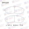 DOUBLE FORCE DFP3201 Колодки тормозные дисковые Double Force