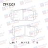 DOUBLE FORCE DFP3203 Колодки тормозные дисковые Double Force