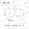 DOUBLE FORCE DFP3205 Колодки тормозные дисковые передние Double Force
