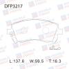 DOUBLE FORCE DFP3217 Колодки тормозные дисковые