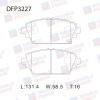 DOUBLE FORCE DFP3227 Колодки тормозные дисковые Double Force