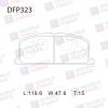 DOUBLE FORCE DFP323 Колодки тормозные дисковые