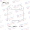 DOUBLE FORCE DFP3233 Колодки тормозные дисковые Double Force