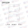 DOUBLE FORCE DFP3239 Колодки тормозные дисковые