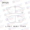 DOUBLE FORCE DFP325 Колодки тормозные дисковые Double Force