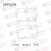 DOUBLE FORCE DFP3279 Колодки тормозные дисковые Double Force
