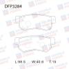 DOUBLE FORCE DFP3284 Колодки тормозные дисковые Double Force