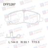DOUBLE FORCE DFP3287 Колодки тормозные дисковые