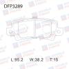 DOUBLE FORCE DFP3289 Колодки тормозные дисковые Double Force