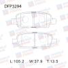 DOUBLE FORCE DFP3294 Колодки тормозные дисковые Double Force