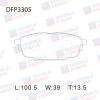 DOUBLE FORCE DFP3305 Колодки тормозные дисковые