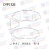 DOUBLE FORCE DFP3325 Колодки тормозные дисковые Double Force