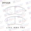 DOUBLE FORCE DFP3328 Колодки тормозные дисковые Double Force