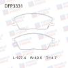 DOUBLE FORCE DFP3331 Колодки тормозные дисковые Double Force