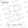 DOUBLE FORCE DFP3337 Колодки тормозные дисковые Double Force