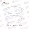 DOUBLE FORCE DFP3372 Колодки тормозные дисковые Double Force