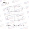 DOUBLE FORCE DFP3373 Колодки тормозные дисковые Double Force